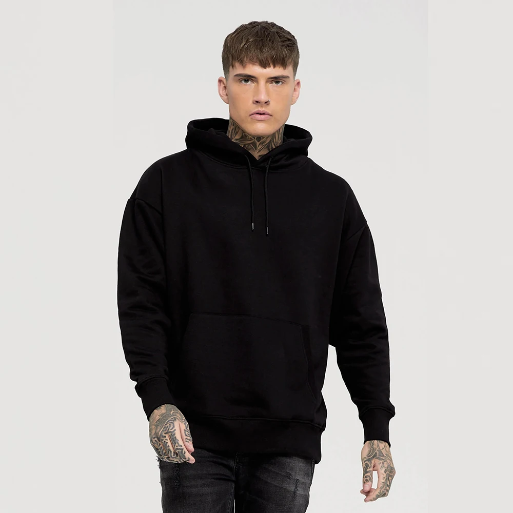 fashion fleece hoodie oversized fit blank custom hoodie for men