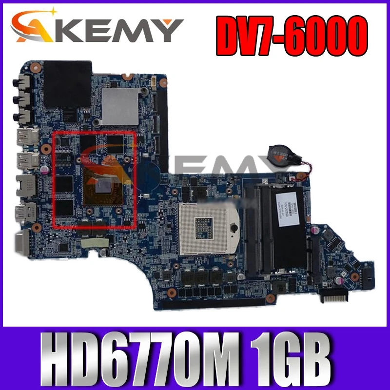 

639391-001 665991-001 Main board For HP Pavilion DV7T DV7-6000 Laptop Motherboard HM65 GPU HD6770M 1GB DDR3 100% Fully Test