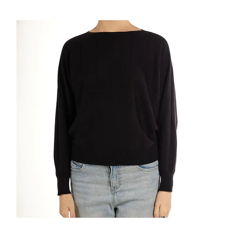 

2021 New Sweater Female Black Striped Jumper Women'S Sweater Knit Top Crop Sweater, 5 colors