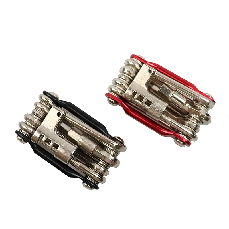 

Bicycle Tool Kit Repair Multitool Link Break and Removal Bike Chain Remover Multi Bike Tool For Road and Mountain Bikes, Blue & black & red & yellow & custom color