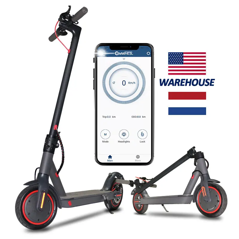Europe Warehouse Pure Air 2 Wheel M365 E Elektric Moto Scooter Electrique Qingmai Adult Fast Electric Scooter