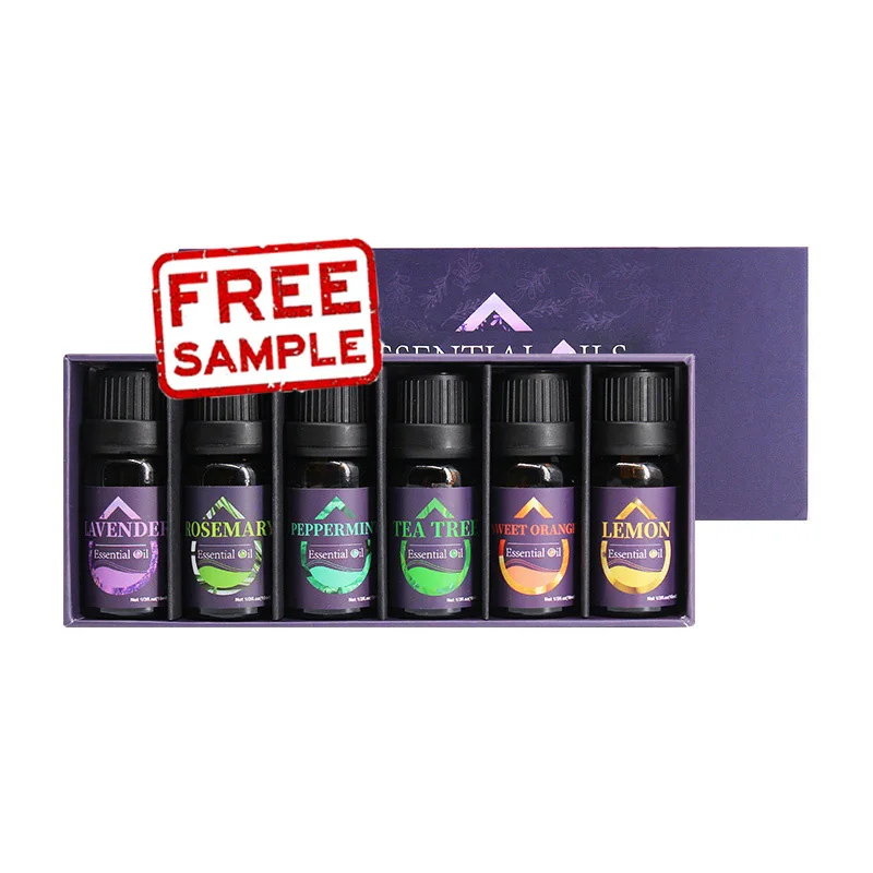 

6pcs Gift Box Essential Oils Set for Candle Soap Making Skin Care Diffuser Aroma Flavoring Fragrance Oil