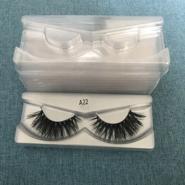 

high quality clear lash tray 25mm mink eyelash tray plastic packaging