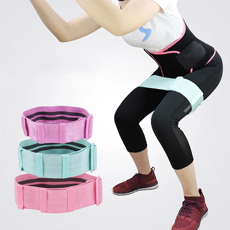 

Wholesale Cotton Fabric Elastic Glute Hip Circle Booty Fitness Exercise  Resistance Bands, Customized color