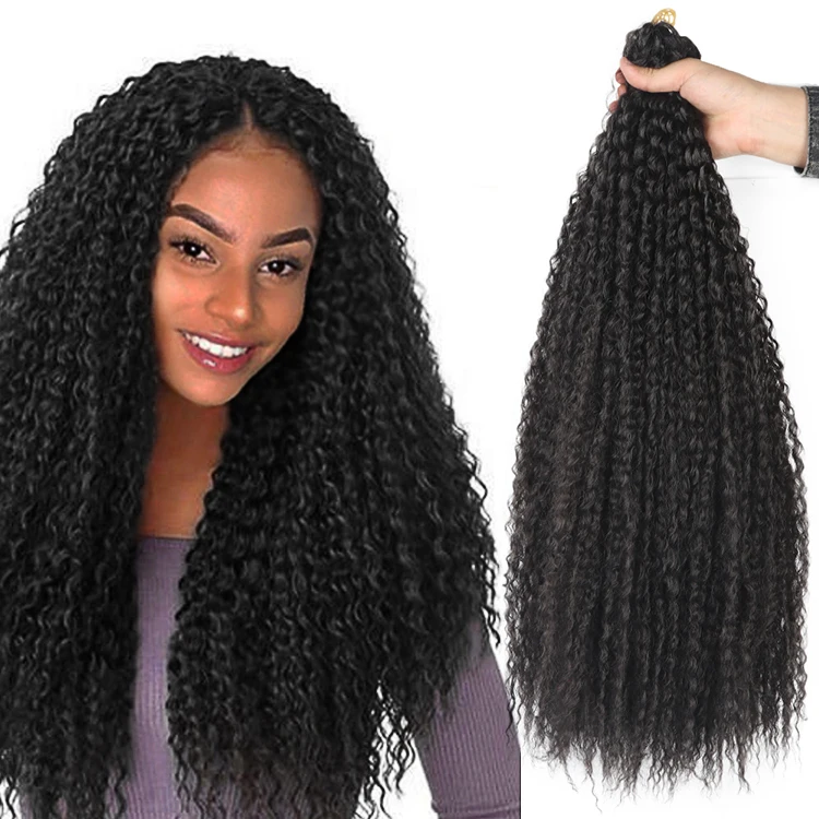 

Synthetic Water wave Braids Crochet Hair ocean wave Yaki Soft Ombre Braiding Hair Extensions Marly Hair for Black Women