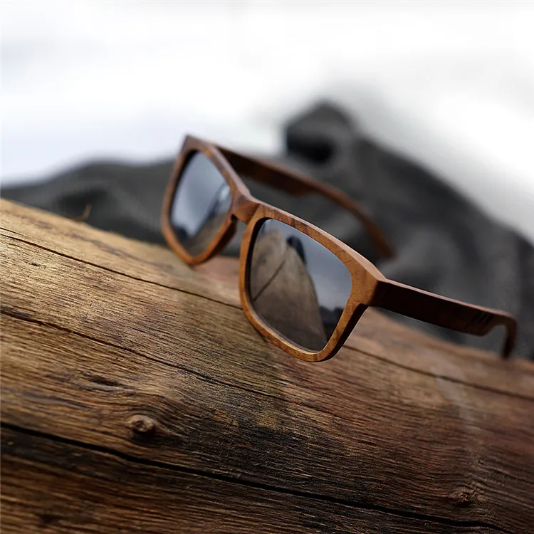 

private label popular wooden black walnut bamboo glasses fashion polarized 2021 trending sunglasses