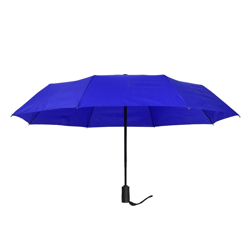 

Blue color custom promotional 3 fold travel automatic umbrella windproof, Blue,white,red,black or any pontone color