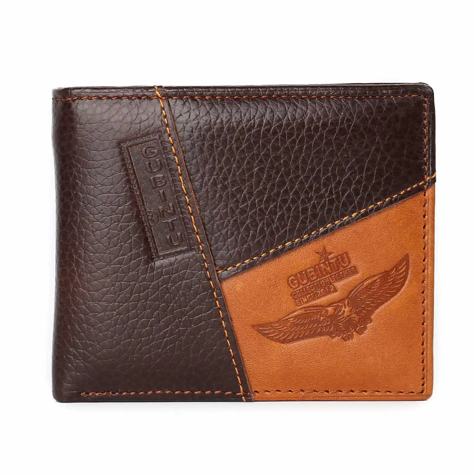 

AIYIYANG Factory Custom Logo Men's Short Leather Wallet Classic Card Bag Coin Purse