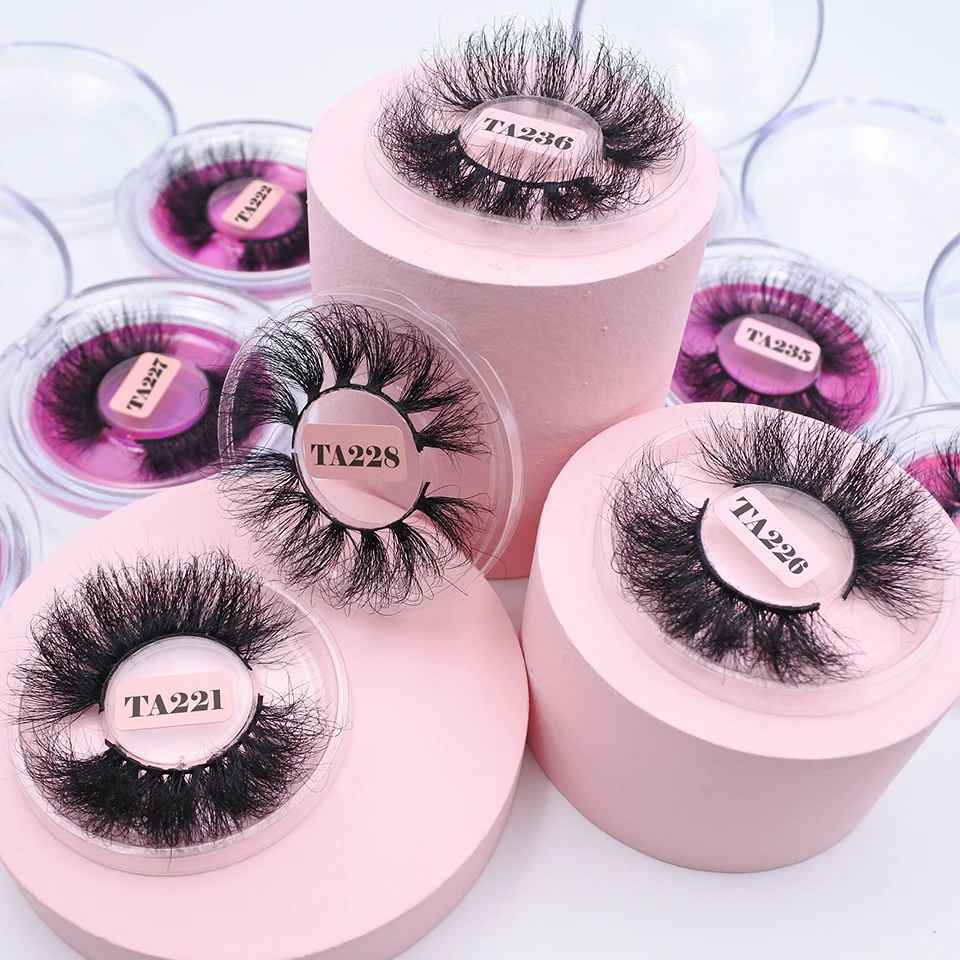 

10-25mm Trending OEM Lashes Wholesale Real Mink Eyelashes with Customized Cases