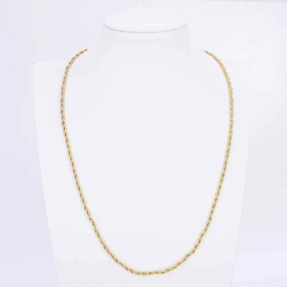 

Gold Plated Fashion Jewelry Necklace Gold Jewelry Rope Necklaces Chain