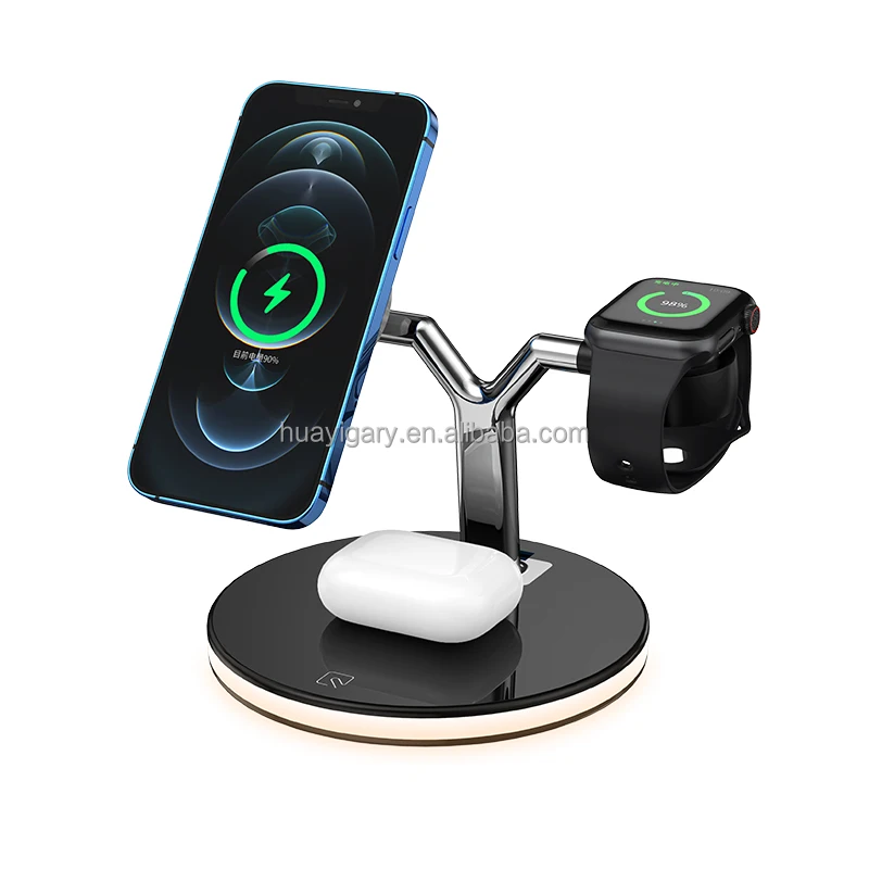 

Y-shaped MagSafe Watch Headphone Desktop 25W Magnetic Slip Mobile Phone Stand Triple in One Wireless Charger