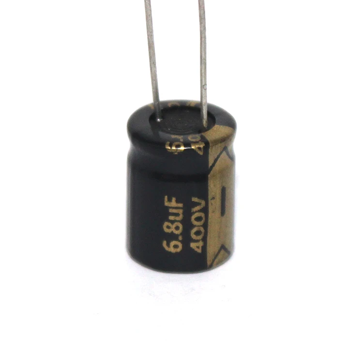 Small Size 6.8uf 400v Capacity Electrolytic Capacitor For Led Driver