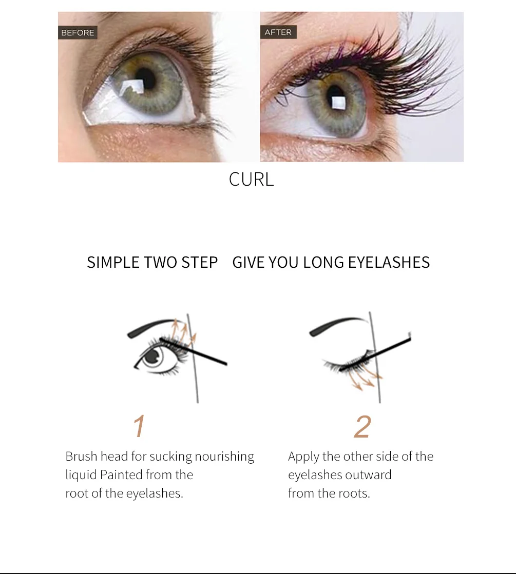 Qibest Eyelash Growth Liquid Slender And Thick Eyelash Nourishing Serumeyelash Growth Enhancer