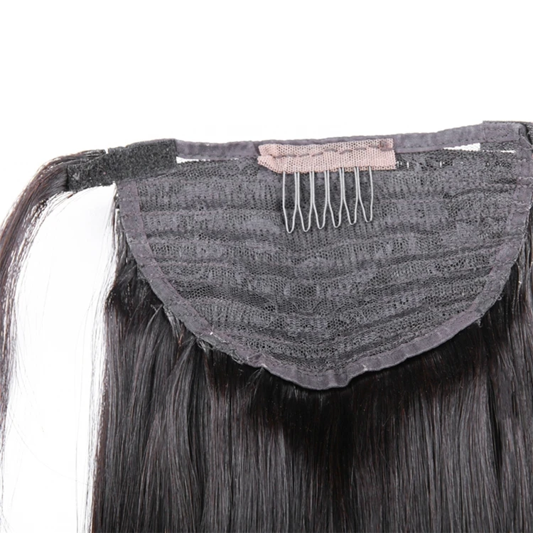 
Hot Beauty 10-30 Inch Silky Straight Virgin Hair Ponytail Hair Extensions Ponytail Human Hair 
