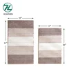 High quality custom design eco friendly striped anti slip microfiber door mat floor
