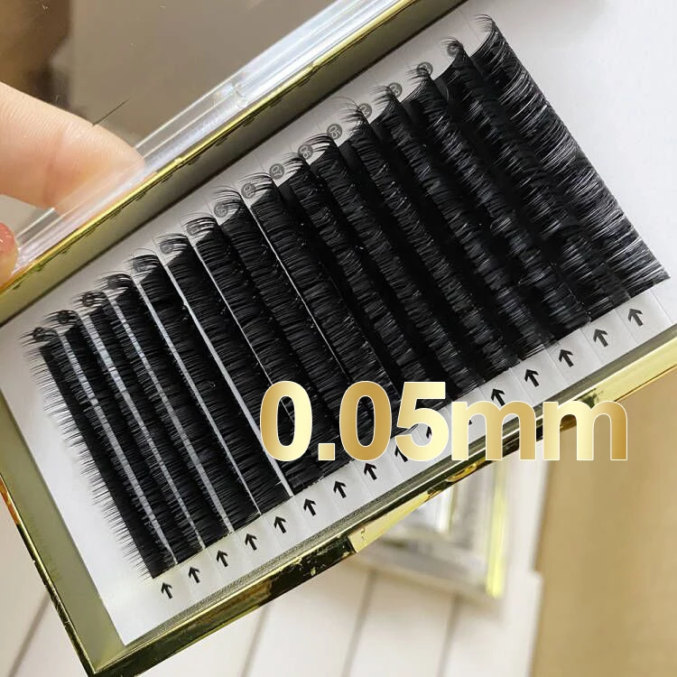 

wholesale premium cashmere lash extensions supplies individual volume 0.03 005mm lash trays matte black mink eyelash extension