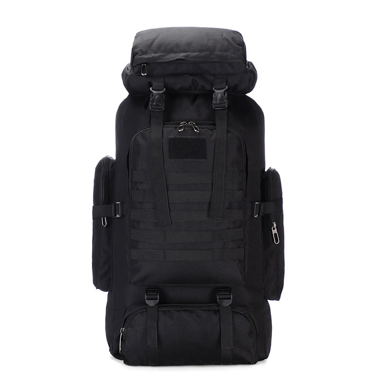 

RTS Large Capacity Black Army Camping Bags Outdoor Waterproof Military Tactical Backpack 80L