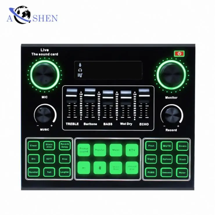 

OEM V9 Professional studio Live Broadcast recording Microphone Sound Card