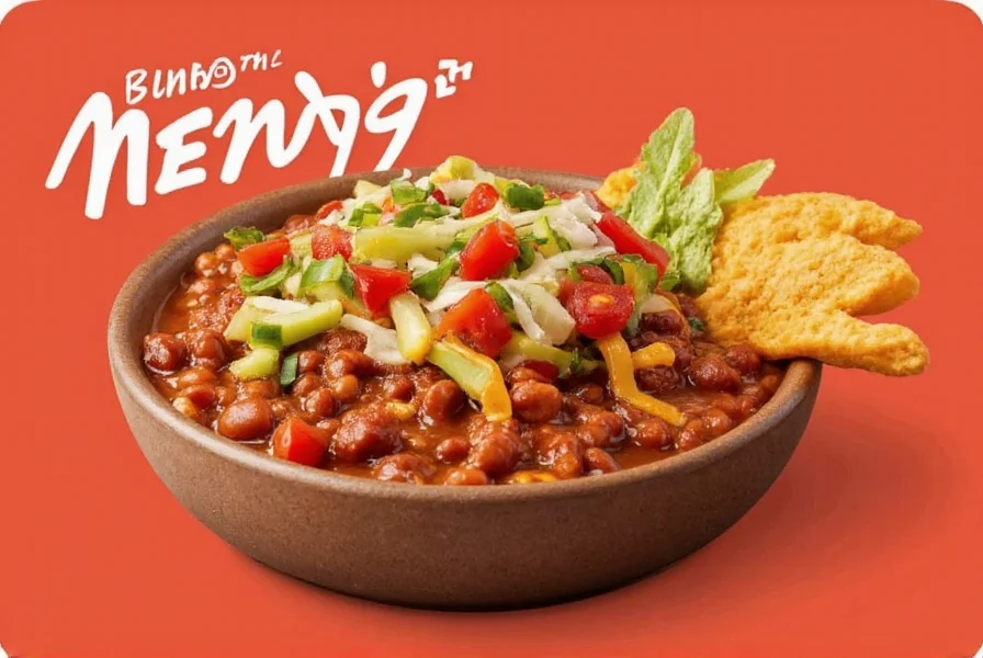 Wendy's small chili served alongside fresh vegetables for a balanced meal
