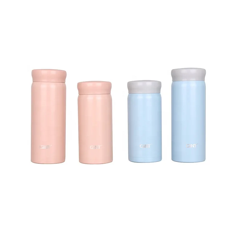 

Gint inner 316 outer 304 tumbler cup outdoor sports modern fashion cooper double wall stainless steel mini water bottles, Pink/blue /customized color