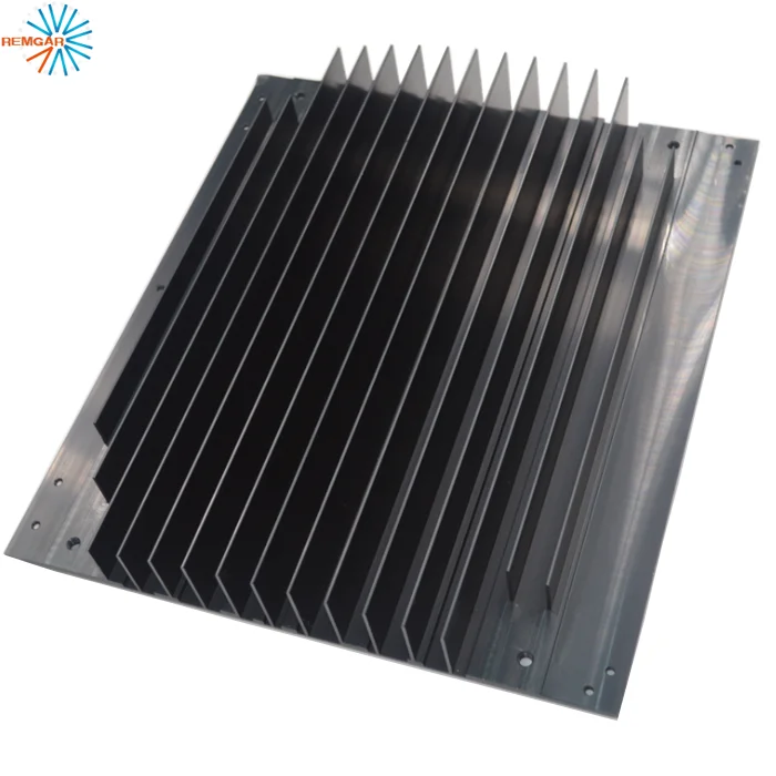 black anodized street light heat sink led cob aluminum extrusion