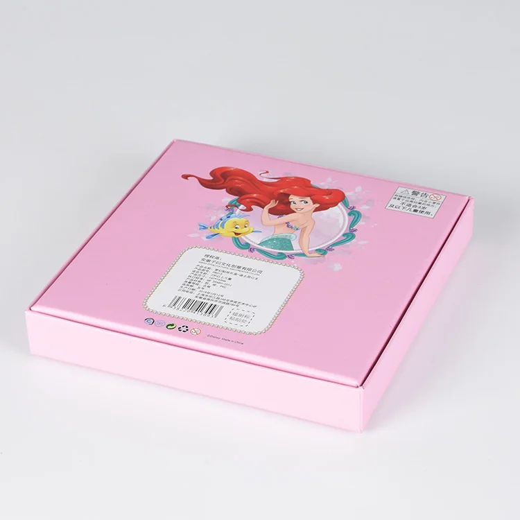 Luxury Printed Pink Square Paper Packaging Case Cardboard Gift Packaging Gift Paper Box