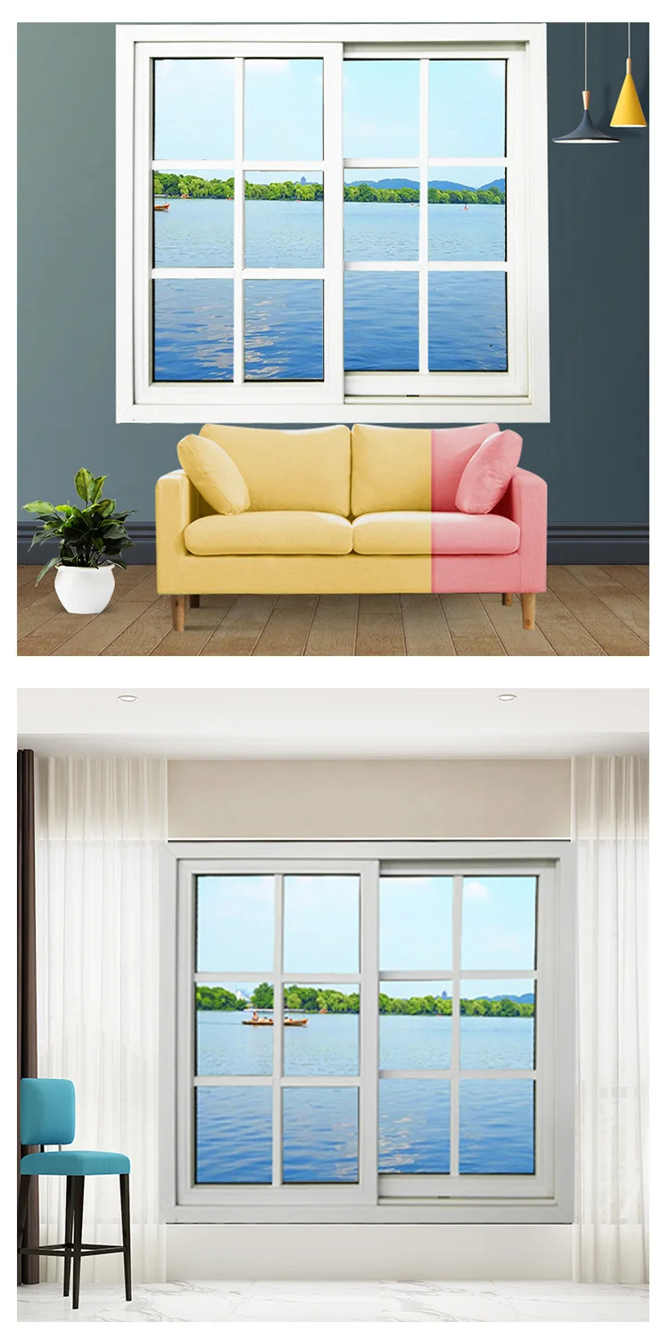 Hurricane proof impact window pvc sliding windows