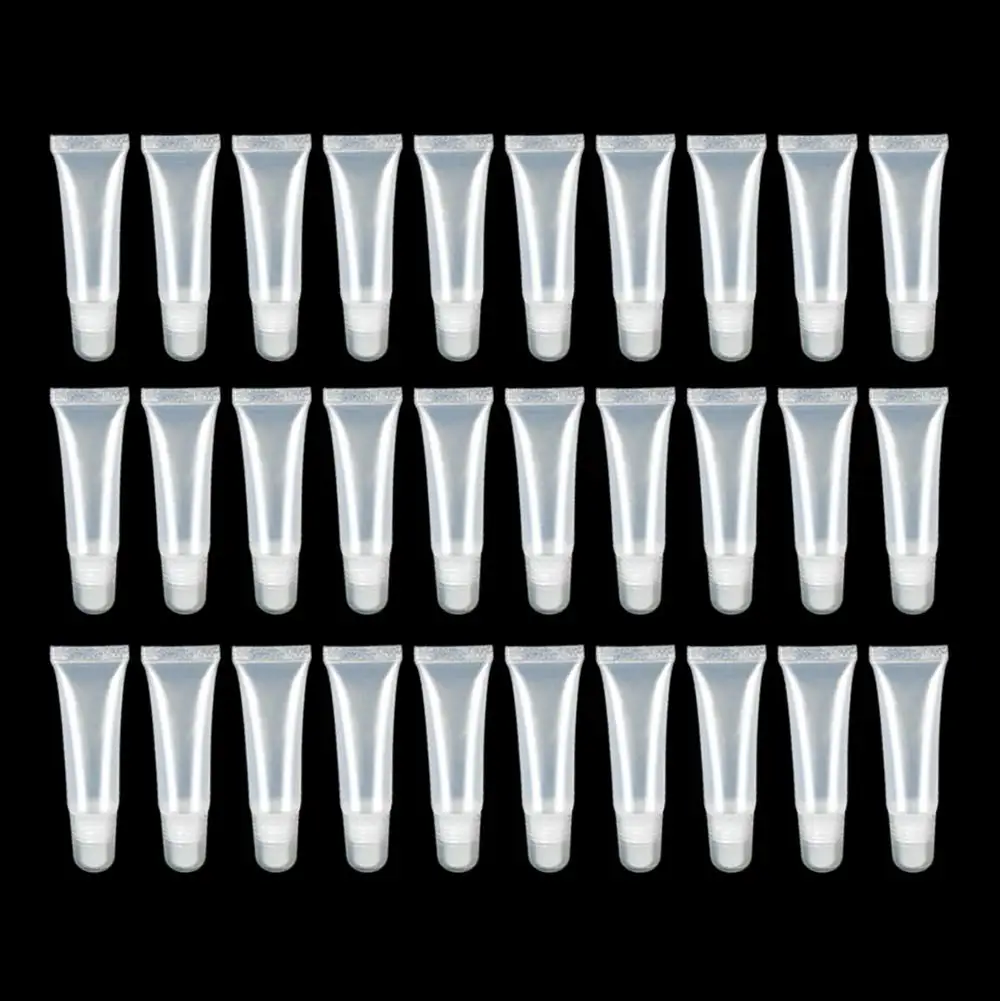 Wholesale Squeeze Tubes Lip Gloss Container Lipstick Cosmetic Packaging 5ml 10ml Squeeze Plastic