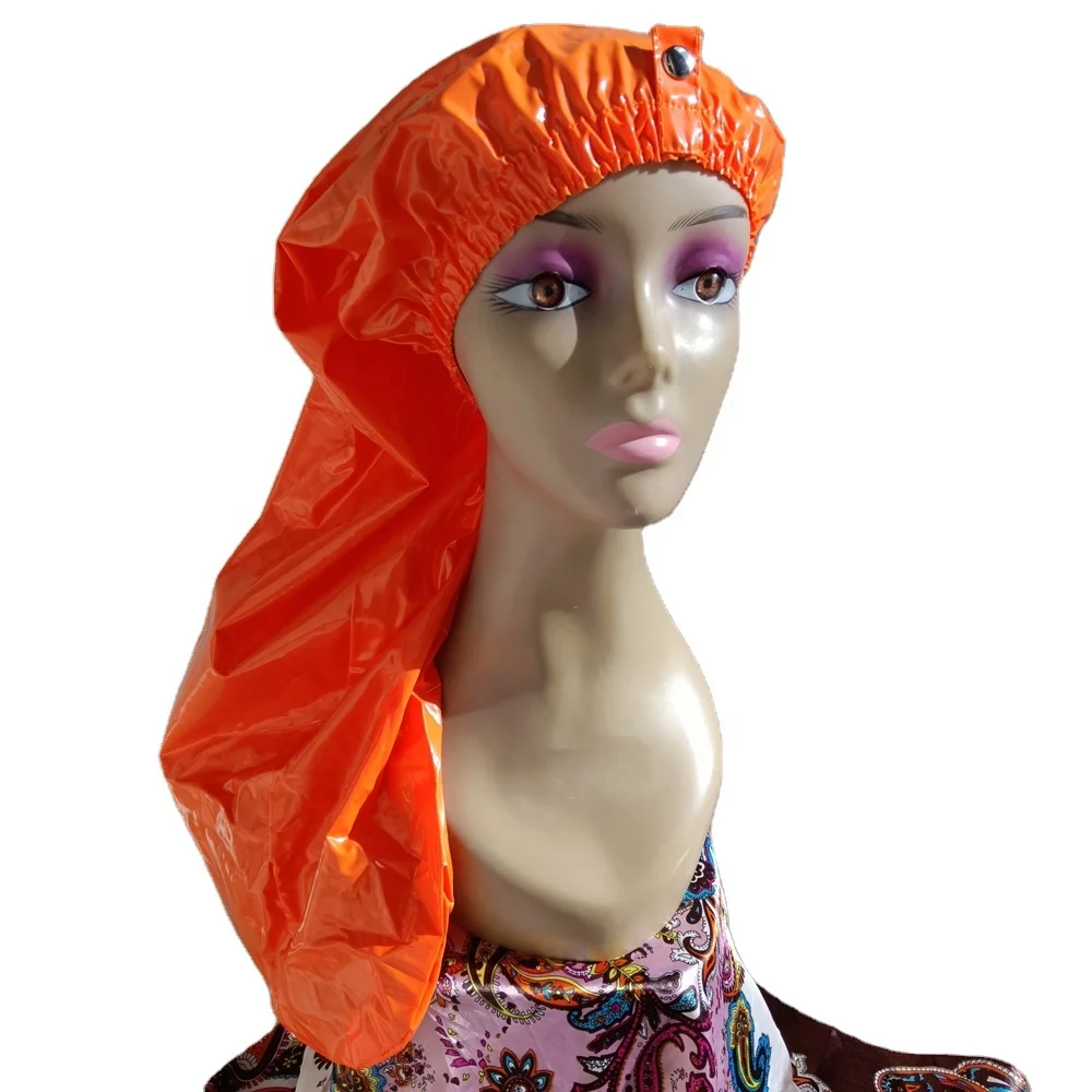 

29" Jumbo Sizes Women Braids Dreadlocks Hair Single Layer PVC Waterproof Shower Bonnets Caps, Pink, black, orange, purple, blue