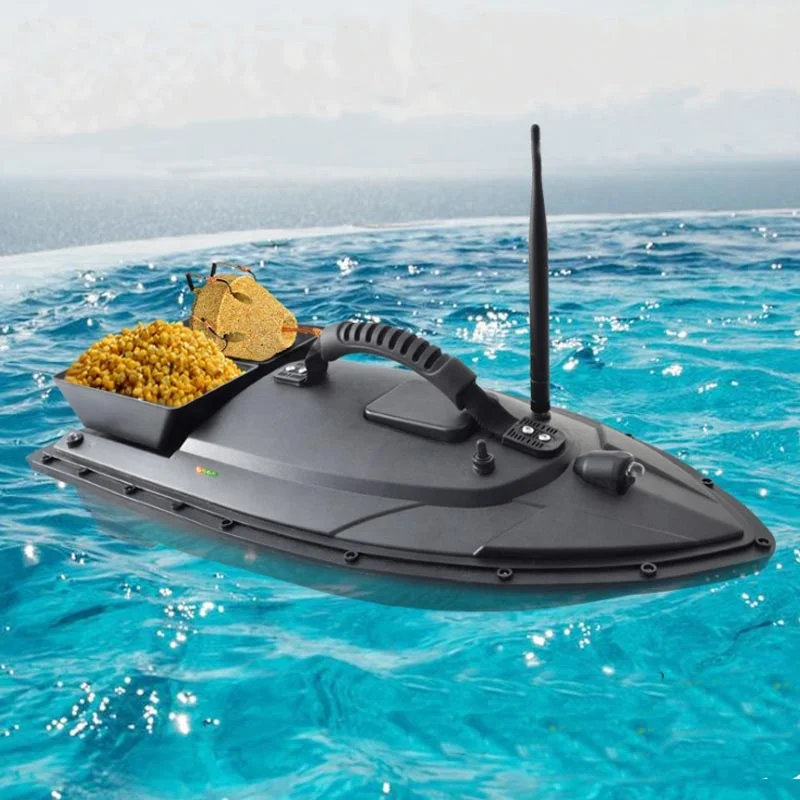 

High Speed Cruise Remote Control Fishing Finder Boat Lure Fishing Smart RC Bait Boat, Black