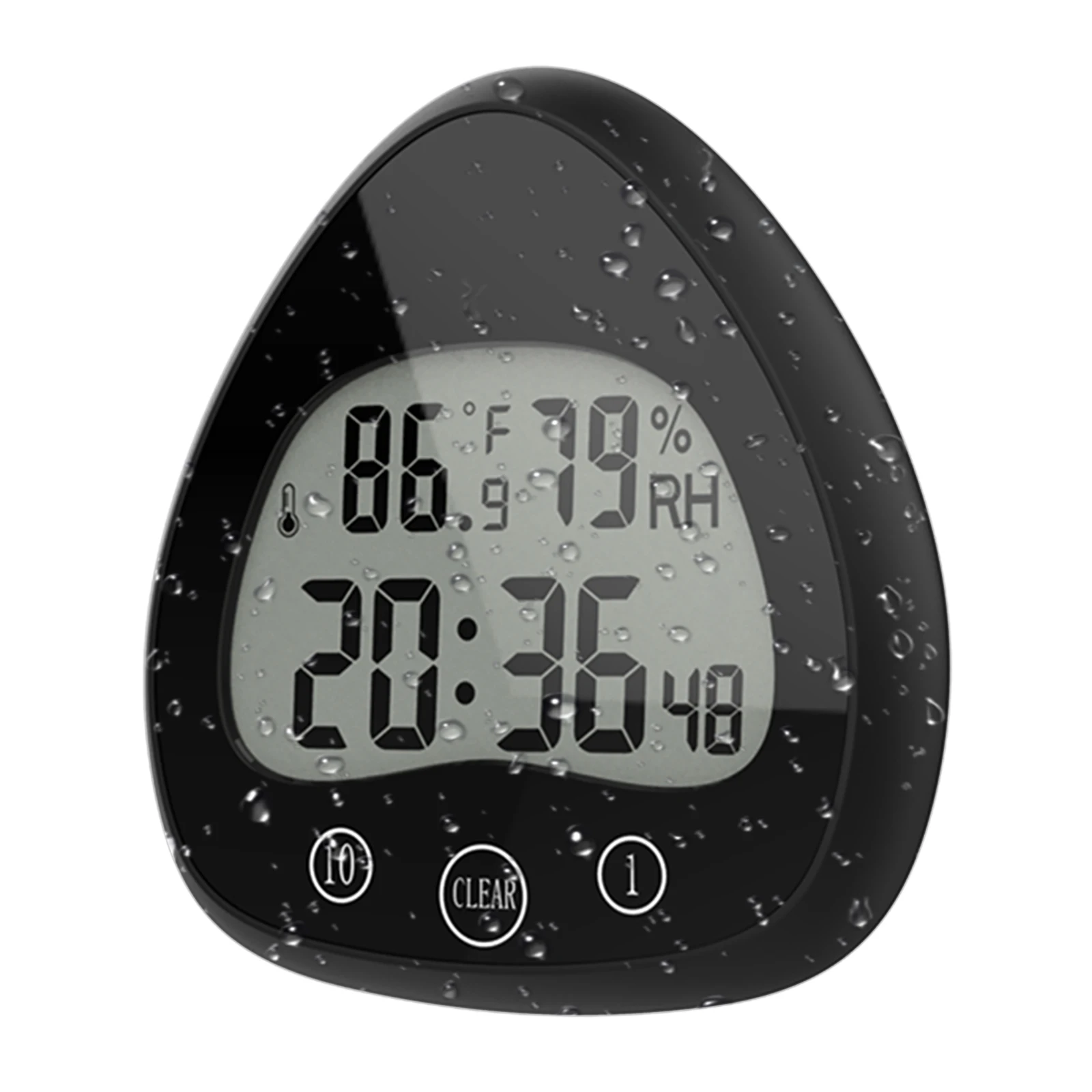 

Best Popular Cute Waterproof Bathroom Wall Shower Suction Clock Decorative Clock For Steam Shower