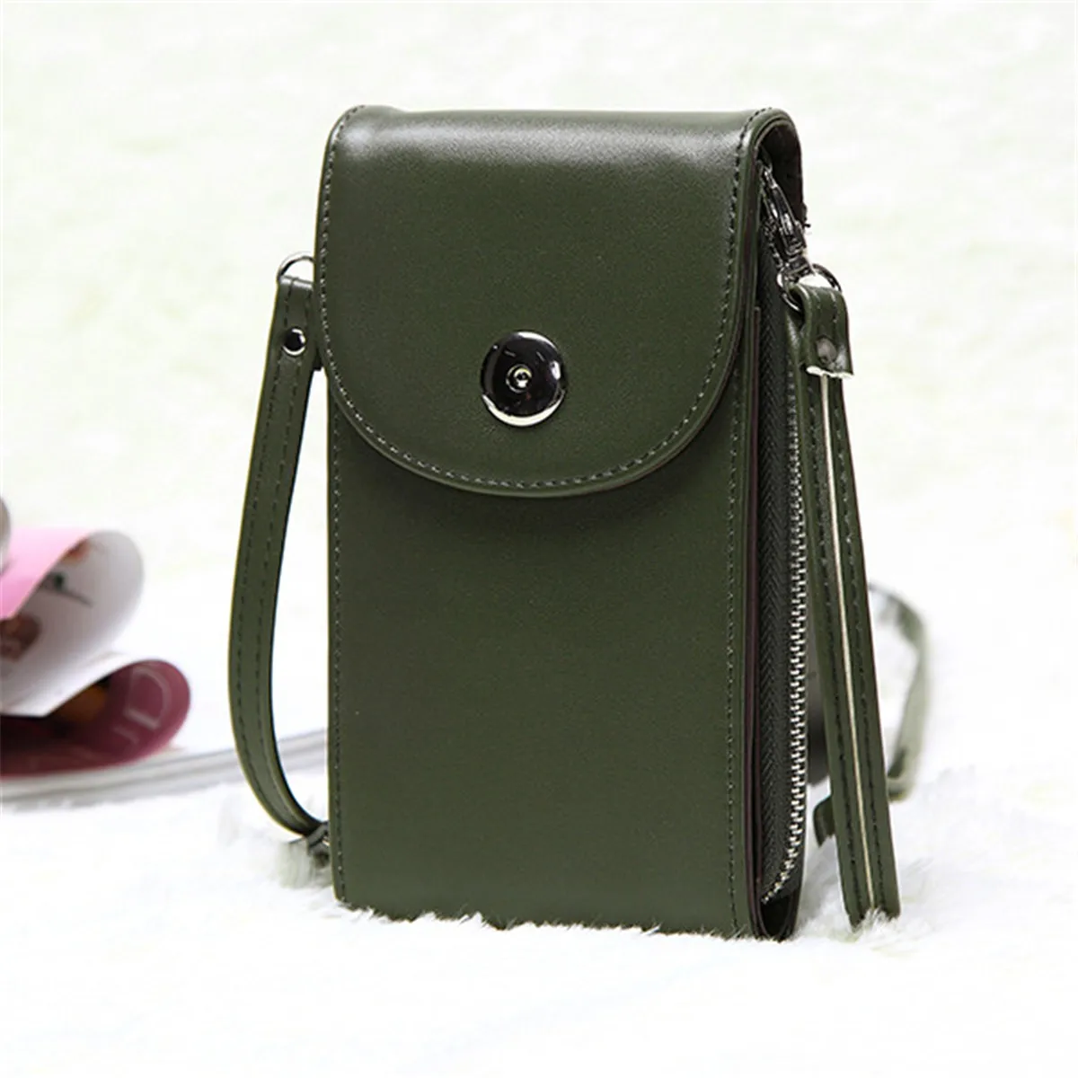 

2019 Korean Women Handbags Mini Cell Phone Bags Simple Small Crossbody Bags Casual Flap Shoulder Bag, Gray,black,green,pink,blue,brown,white,oem