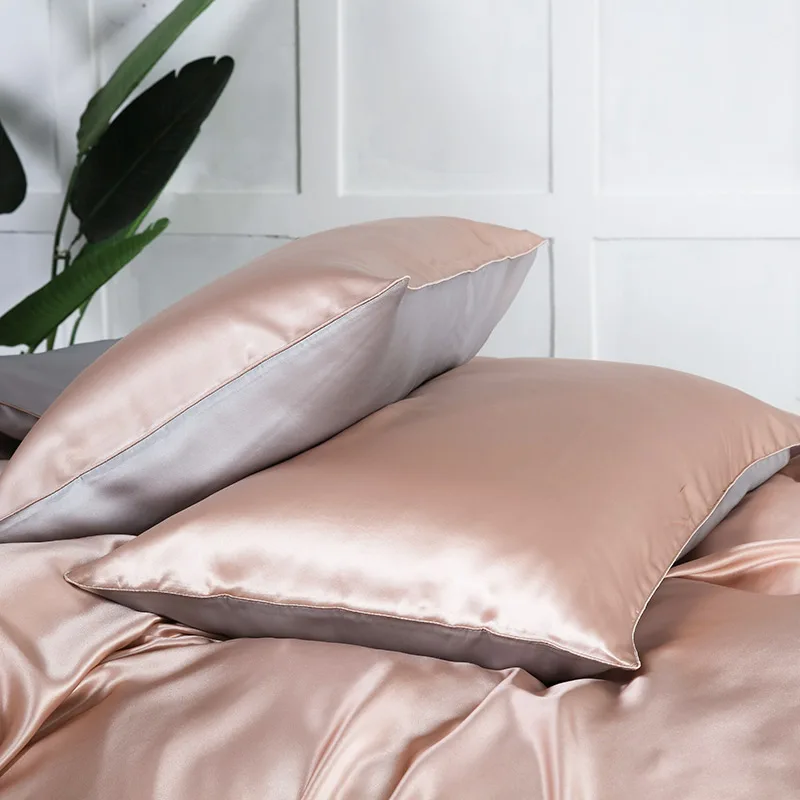 High Quality Envelope Style Double Face 100 Silk Pillowcase For Home