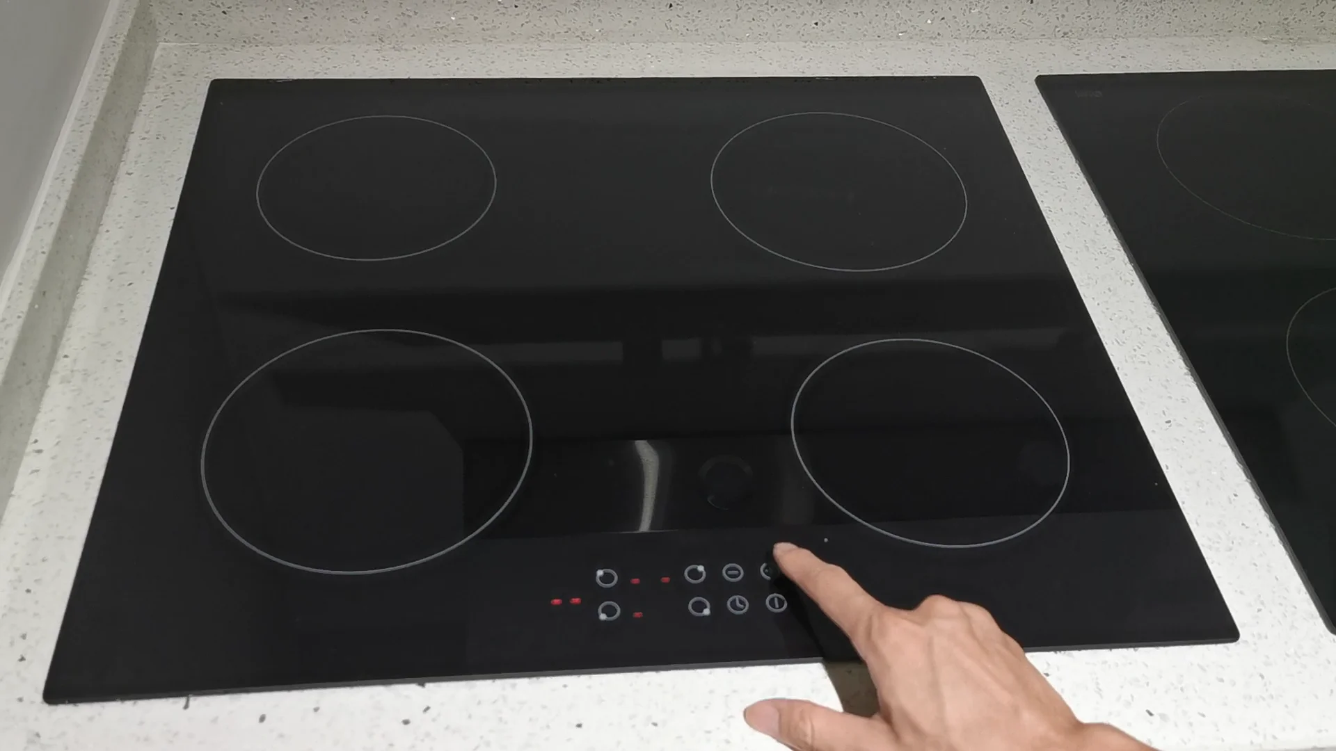 Four Burner Cooktop Built In Induction Cookers Touchpad Cooktop Hob