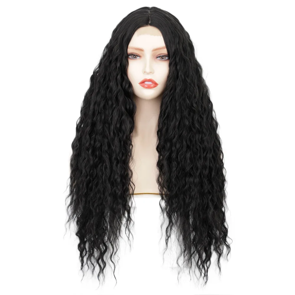 

Classics Wigs Black Brown Fashion Women Long Small Wave Wigs With Before Lace, See details