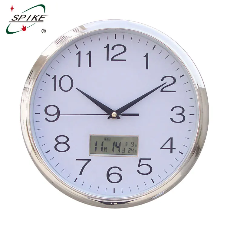 Day Date Time Clock/wall Clock With Date - Buy Day Date Time Clock,Wall ...