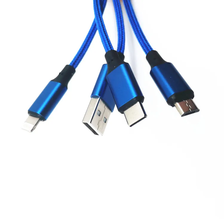 

Cheap Factory Price 3 in 1 usb type c data fast charging cable