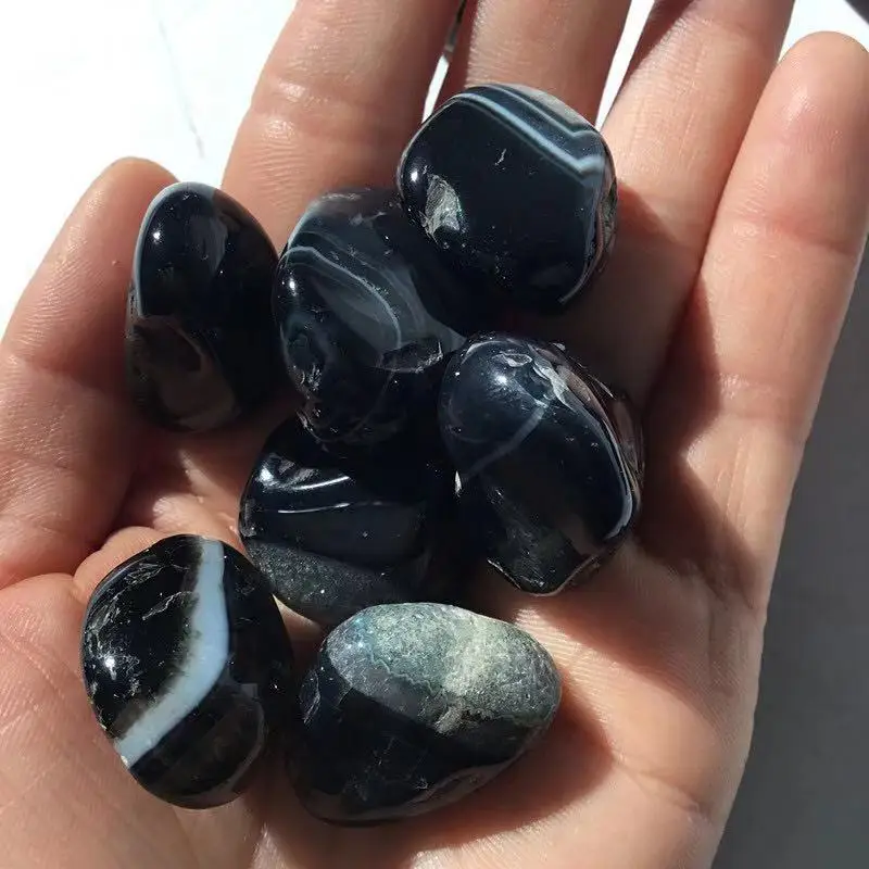 Gold Supplier Wholesale Raw Natural Black Onyx Agate Tumbled Stones Irregular Gravel Longevity Stone For Home Decoration Buy Black Onyx Agate Tumbled Stones Irregular Black Agate Gravel Longevity Stone For Home Decoration Product