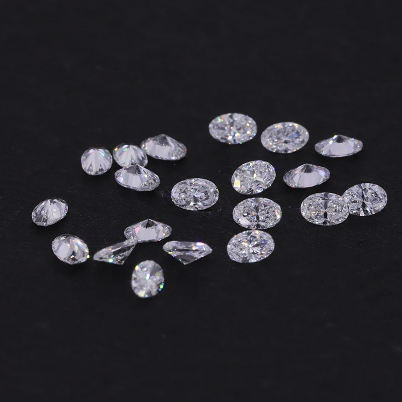 Starsgem Oval Cut Small Size Lab Grown Diamond Hpht Good Price Non  IGI Certificate Christmas Gift Jewelry