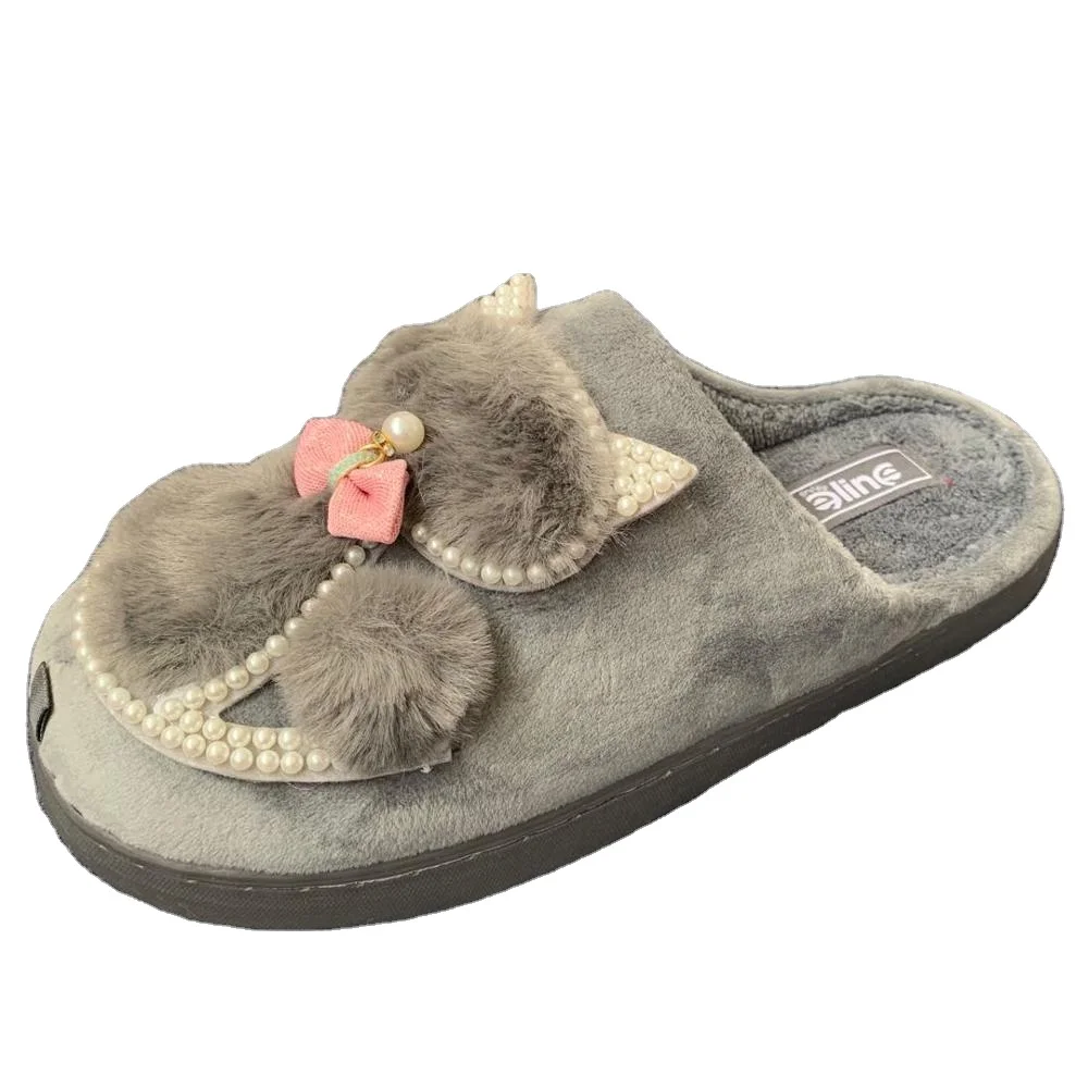 

Low price guaranteed quality 2020 winter fur slippers silicone winter slippers, Black,red,grey,pink,ect.