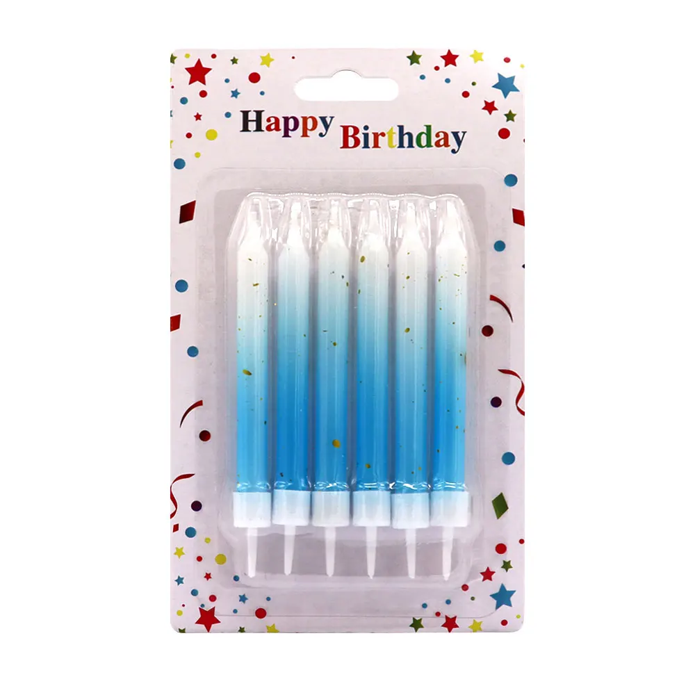 

Thread gradient glitter birthday candle party cake special decorative thread candle