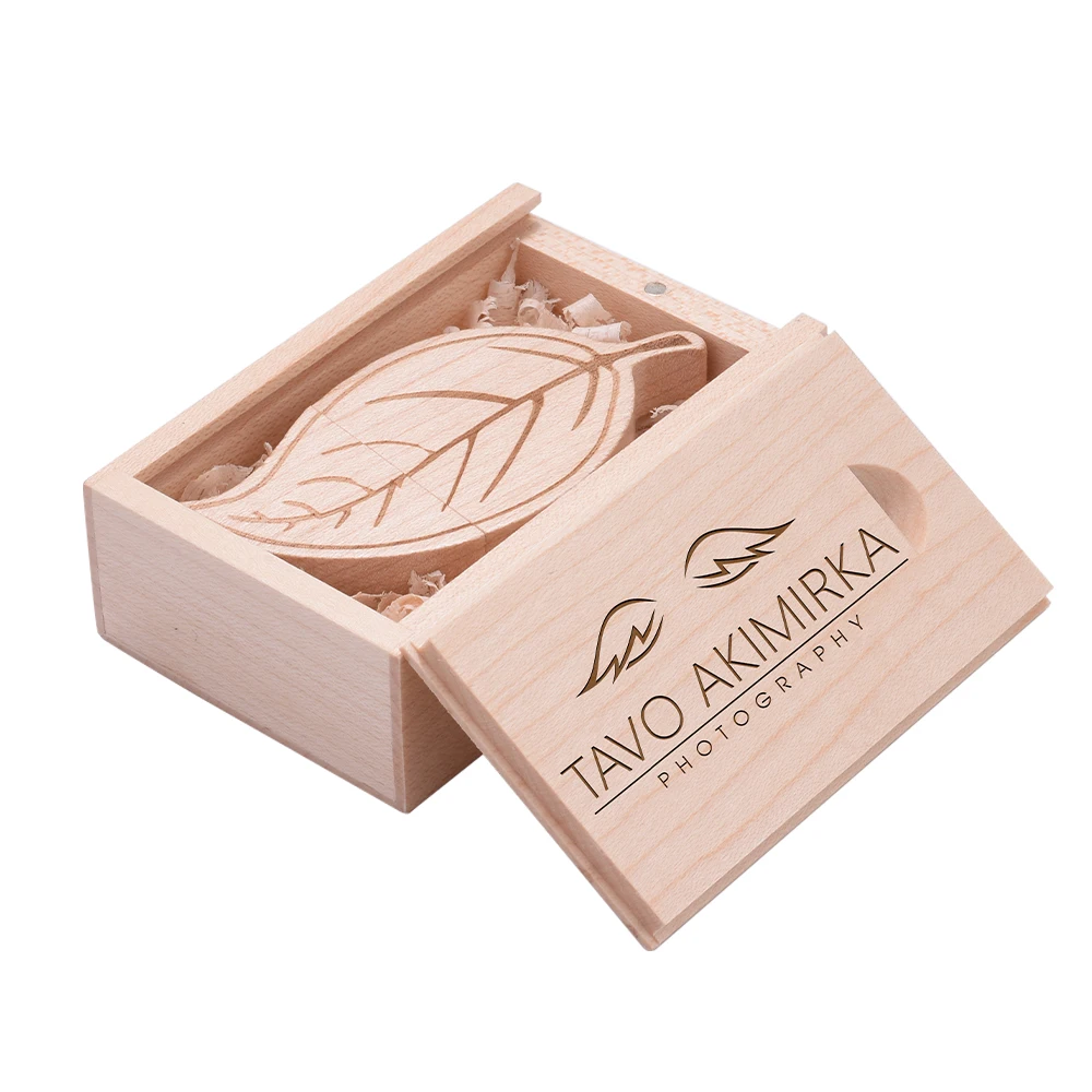 

Eco-friendly USB Flash Pen Drive 1GB 2GB leaf shape wooden flashdrive 4GB 8GB 16GB memoria USB stick 2.0 pendrive