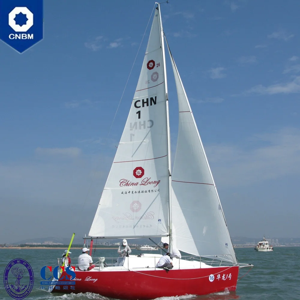 
26 ft OEM Custom Made in China Fiberglass Sailboats Racing Sailing Singhy Sail Yacht Sloop Boat for Sale 