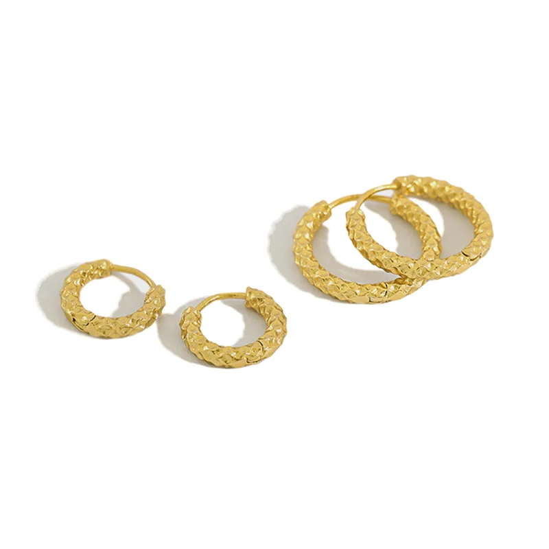 

New Style Handmade Round Earrings Circle Jewelry Women Gold Hoop Earrings sterling silver 925 earring, Platinum,gold