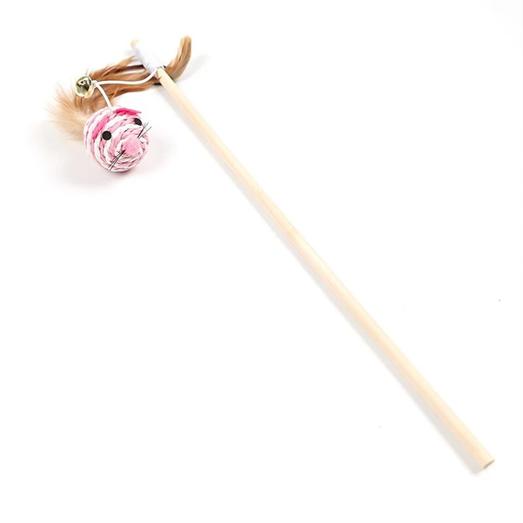 

Cheap Feather Toys Tassel Intimate Interactive Trainer Funny Cat Stick, Customized color