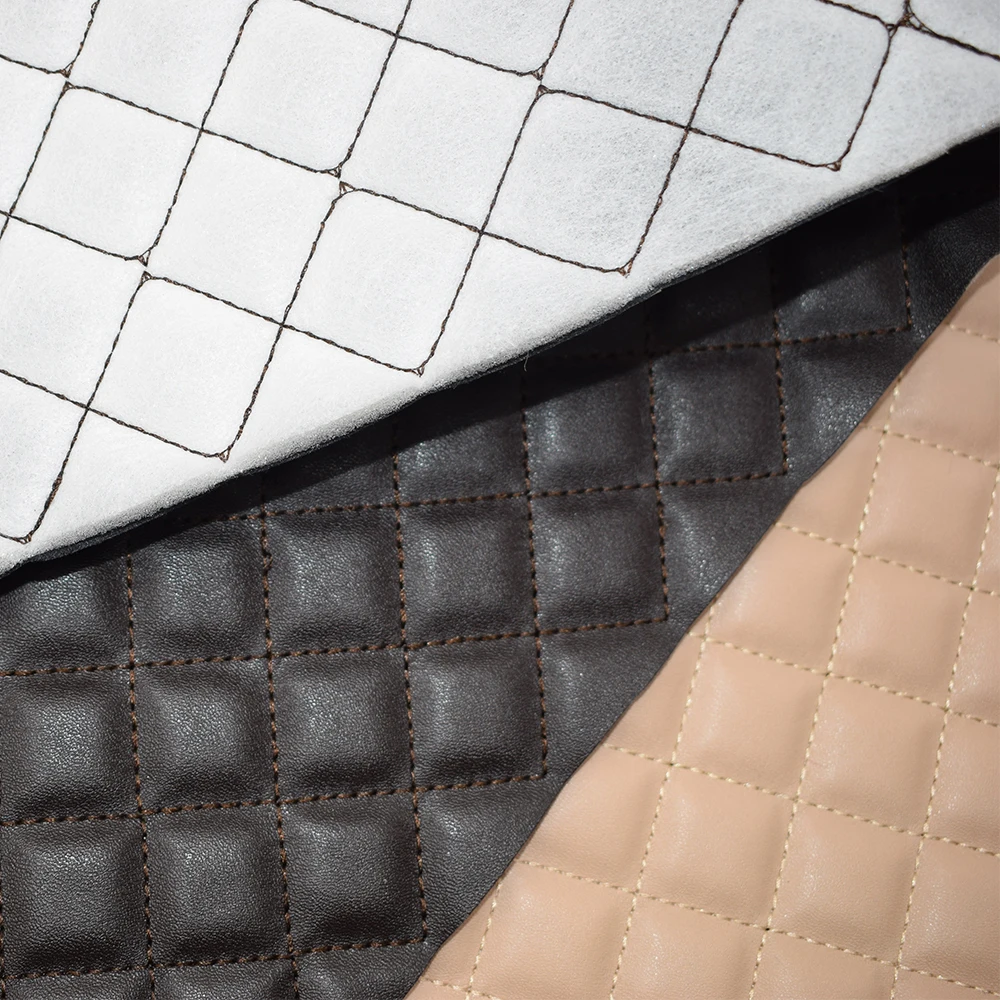 Synthetic Embroidery Pu Leather for Sofa