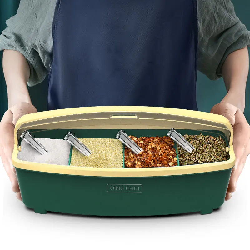 

Condiment box set household kitchen accessories 2021 condiment can condiment distributor, Three colors