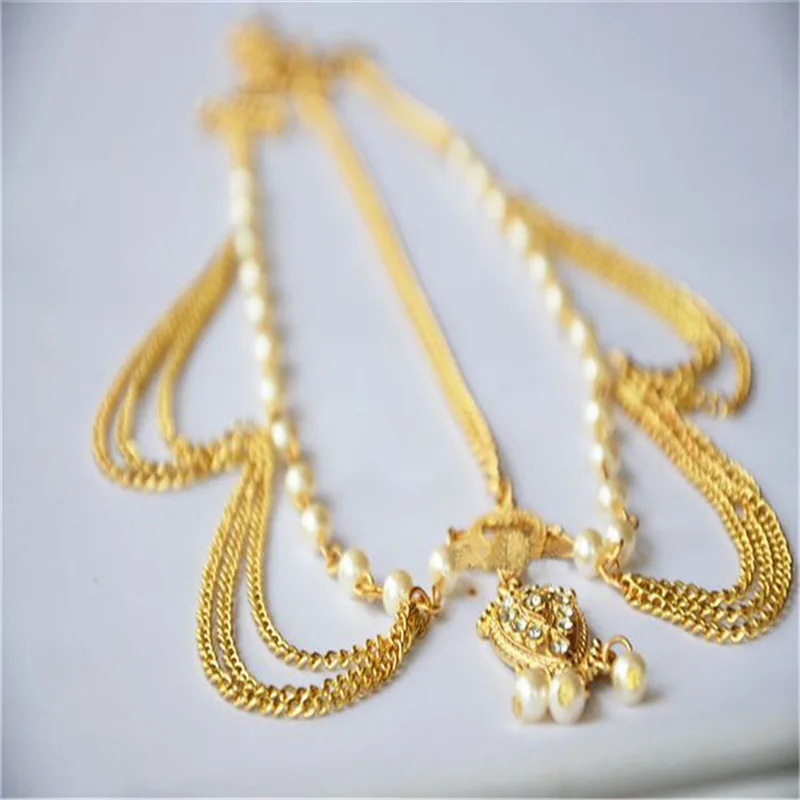 

Genya Hot new style heirwear fashion pearl tassel hair band hair accessories 2022, As picture