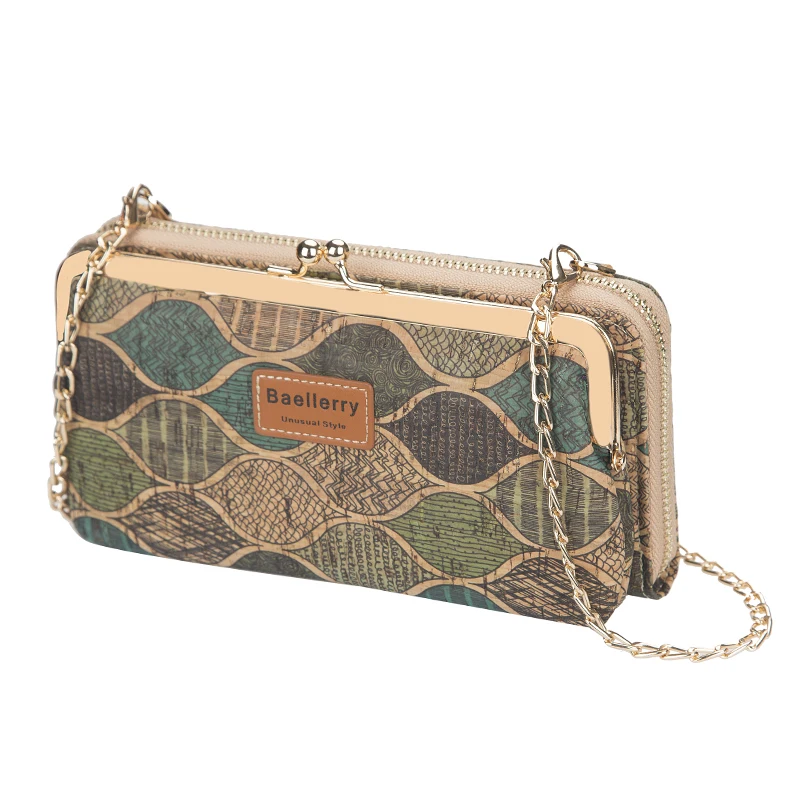 

Baellerry 2020 New Arrived Design Fashion Women's Fashion Multi-function Long Lady Clutch Wallet With Metal Chain,Lady Phone Bag