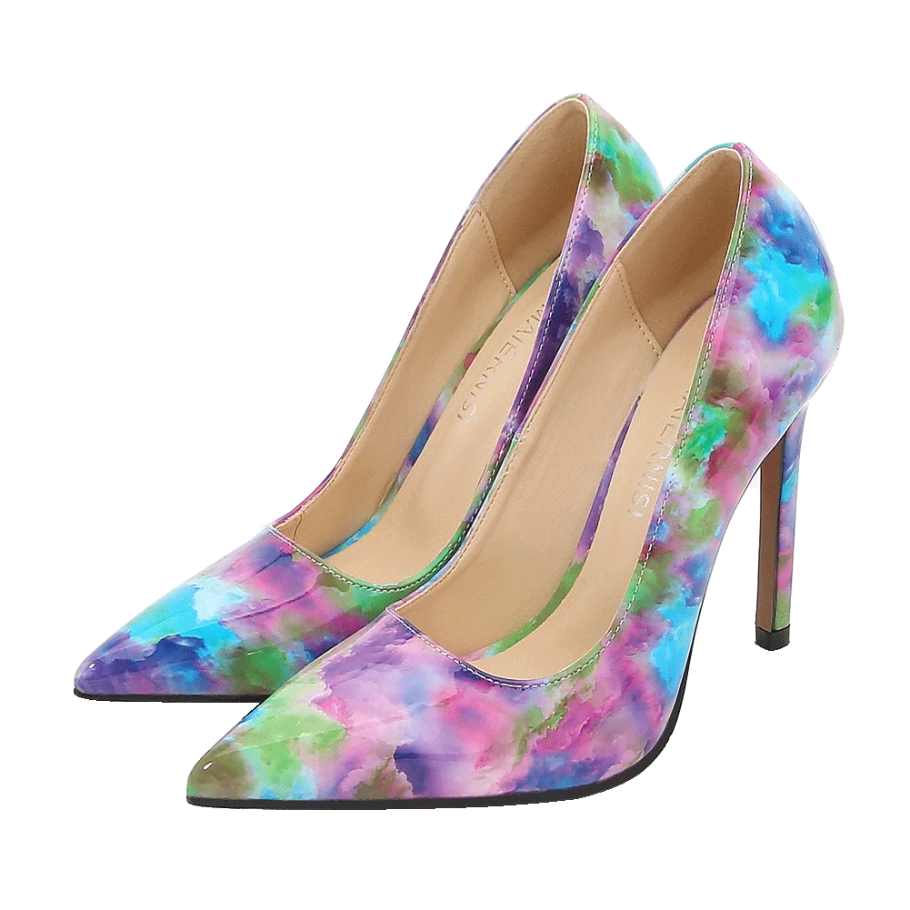 

Wholesale fashion sexy women's color high heels ladies stiletto pointed shoes